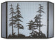 50W X 30H Tall Pines Fireplace Screen
