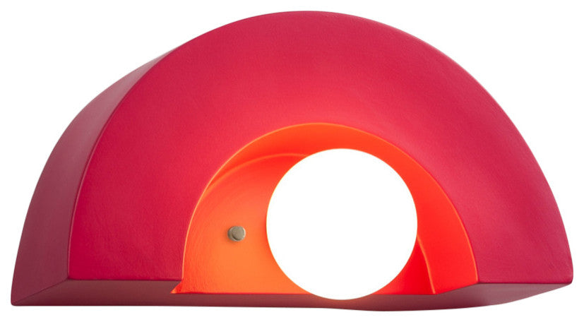 Crescent Wall Sconce, Cerise