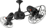 Duplo Dinamico Rotational Ceiling Fan, Black Nickel