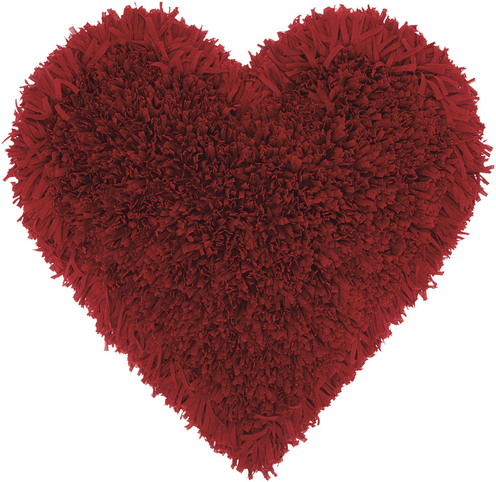 Mina Victory TL001 Throw Pillow, Deep Red, 18" x 18"