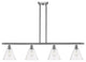 Innovations 516-4I-SN-GBC-82 4 Light Island Light, Brushed Satin Nickel