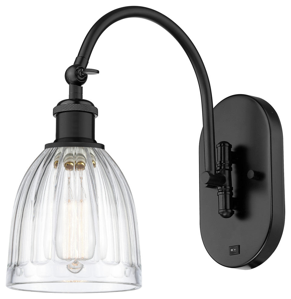 Innovations 518-1W-BK-G442-LED 1-Light Sconce, Matte Black