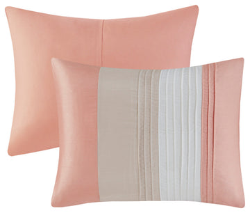Madison Park Amherst 7 Piece Comforter Set in Coral