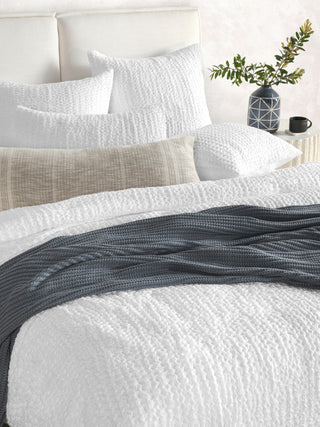 Claire Linen Quilt by Kosas Home, White, King