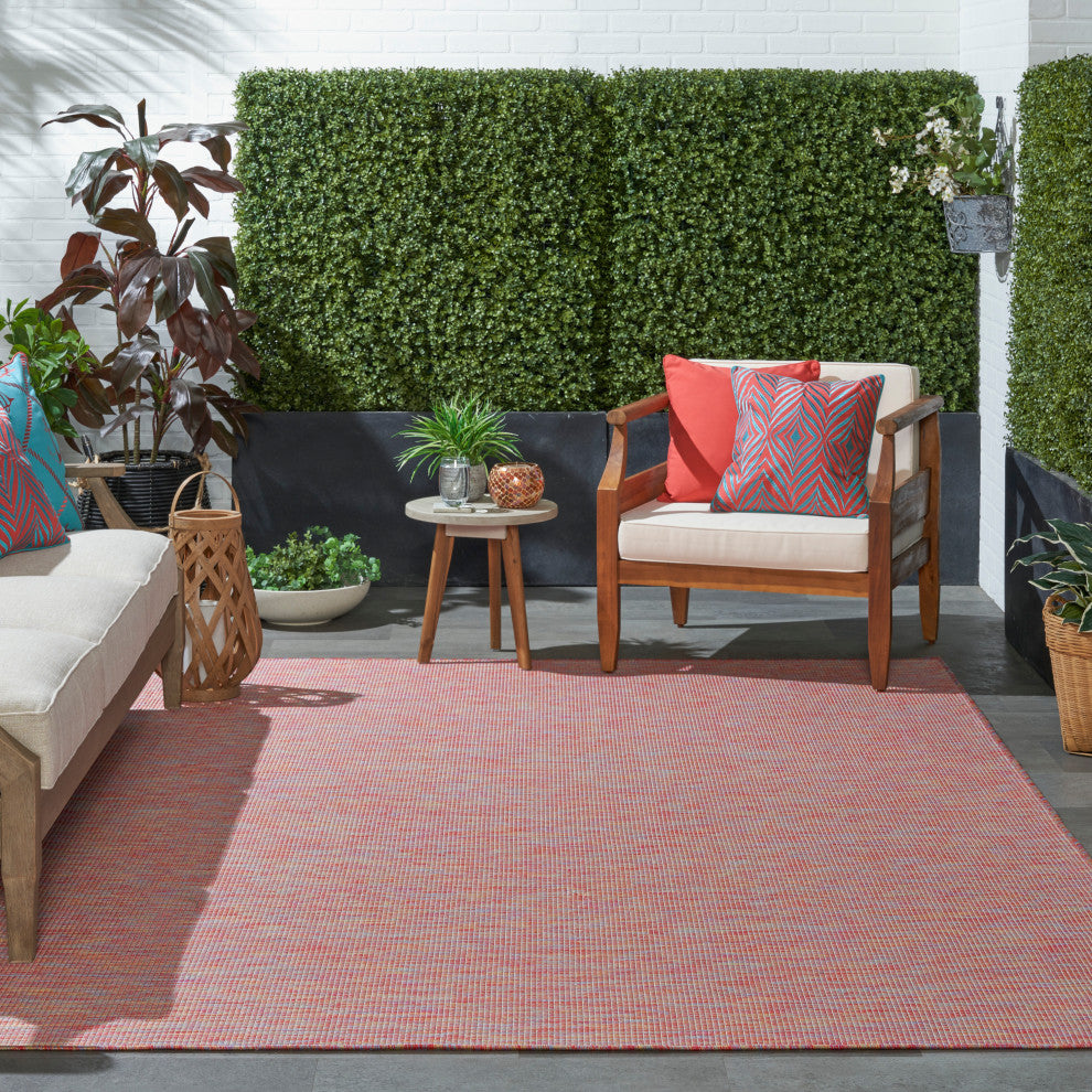 Positano Contemporary Area Rug, Rainbow, 7'x10'