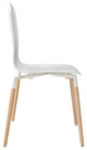 Modern Contemporary Kitchen Wood Dining Chairs Set of 2 White
