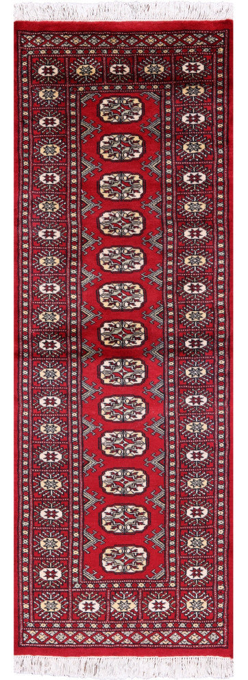 Runner Silky Bokhara Handmade Wool Rug 2' 0" X 5' 10" - Q13832