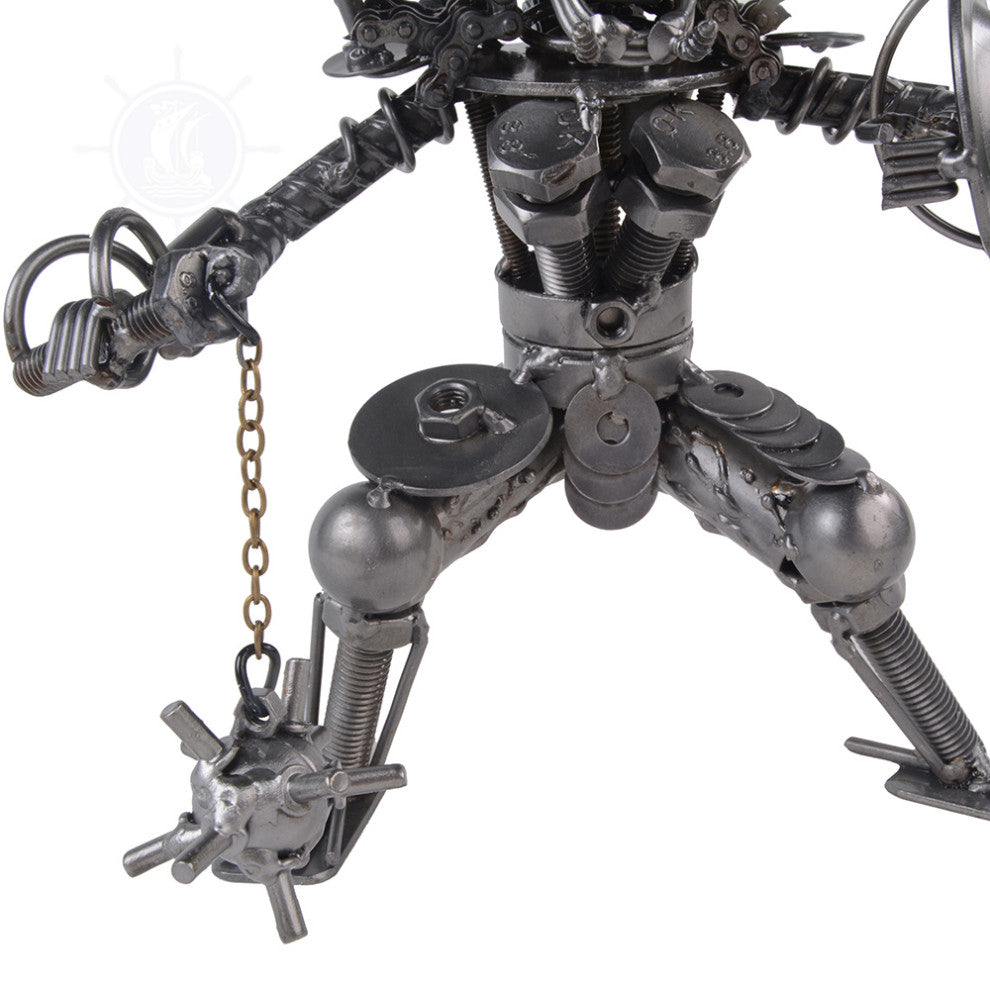 Metal Predator With Chain Flail and Shield
