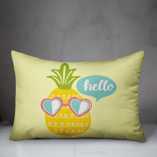Hello Pineapple 14x20 Spun Poly Pillow