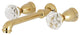 Kingston Brass Two-Handle Wall Mount Tub Faucet, Polished Brass