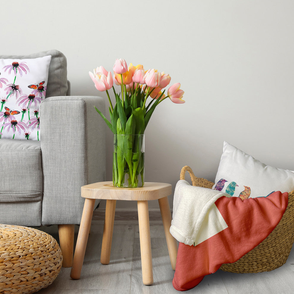 60 x 80 in Love Letter Valentine's Throw Blanket, Coral