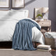 Bare Home Microplush Fleece Blanket, Coronet Blue, King