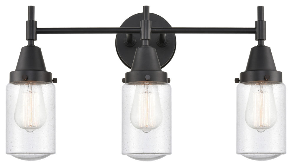 INNOVATIONS LIGHTING 447-3W-BK-G314 Caden 3 Light 26 inch Bath Vanity Light