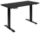 Electric Height Adjustable Standing Desk - Table Top 48" Wide - 24" Deep (Black)