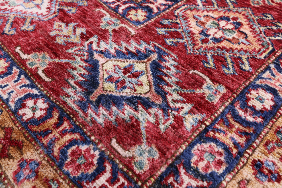 Geometric Super Kazak Handmade Rug 7' 10" X 9' 11" Q11224