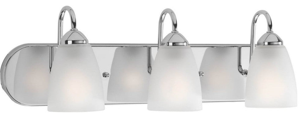 Gather Collection 3-Light Bath Light, Polished Chrome