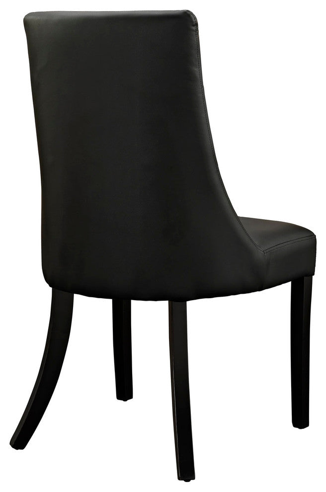 Modern Contemporary Kitchen Dining Side Chair Black