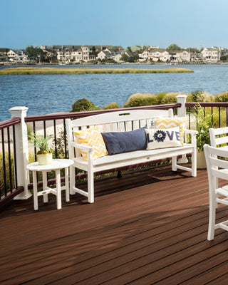 Yacht Club 60" Bench, Classic White