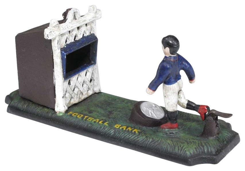 Old Fashioned Footballer Mechanical Bank