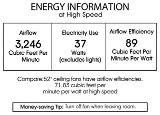 Havorand II 52-inch White Finish Ceiling Fan