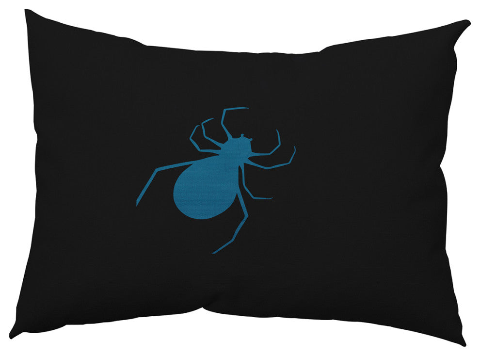 Halloween Spiders Accent Pillow, Unreal Teal, 14"x20"