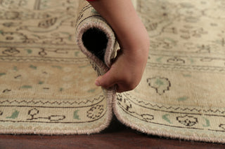 Consigned, Vintage-Style Faded Handmade Persian Traditional Area Rug, Beige, 6x9