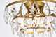 Evan 12" Flush Mount, Brass