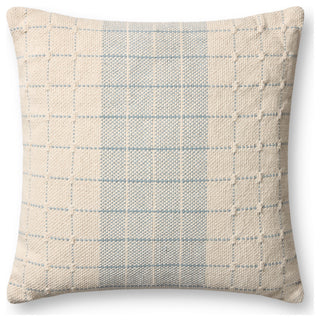 Loloi PLL0193 Blue / Natural 22'' x 22'' Cover WithDown