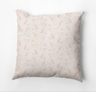 Muted Bongo Outdoor Pillow, Orange, 14"x20"