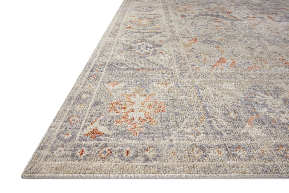 Chris Loves Julia x Loloi Rosemarie Oatmeal/Lavender 10'-0" x 14'-0" Area Rug