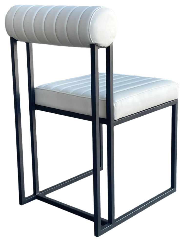 Milo Leather White Dining Chair