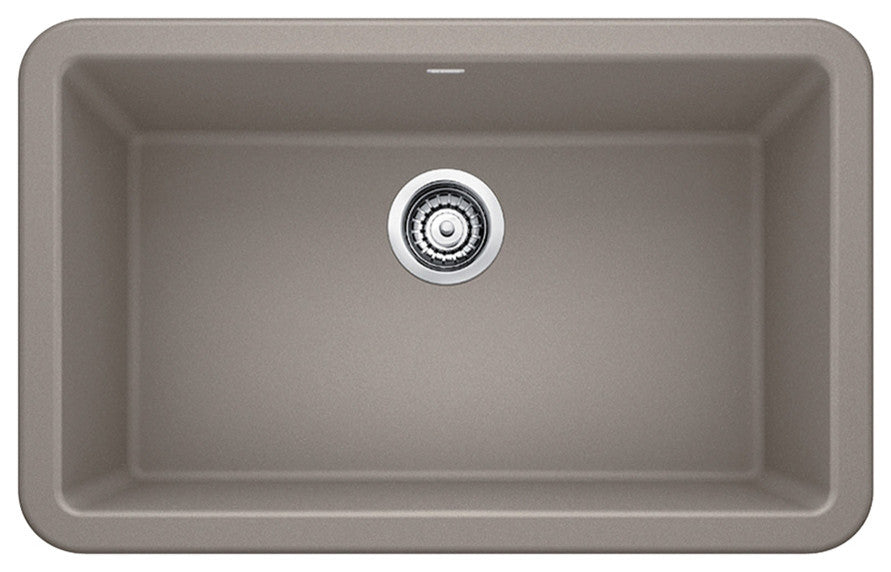 Blanco Ikon Silgranit 30" Apron Front Kitchen Sink, Truffle