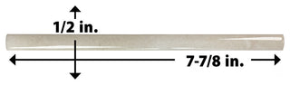 Coco Demi-Bullnose Glossy Canvas Beige Ceramic Wall Trim