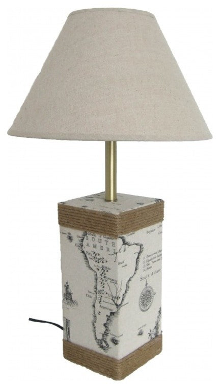 Nautical Map Lamp