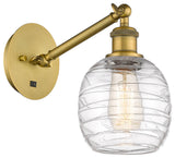 Innovations 317-1W-BB-G1013 1-Light Sconce, Brushed Brass