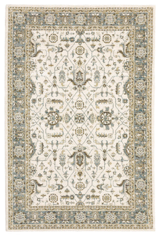 Oriental Weavers Andorra Ivory/ Blue Oriental Indoor Area Rug 8'6"X11'7"