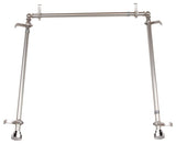 Cap Multi Angle Ceiling Rod 48-84", Satin Nickel, Three Sided