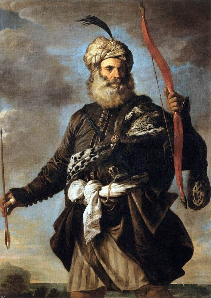 Pier Francesco Mola Oriental Warrior, Gallery Wrapped Canvas Print, 18"x27"