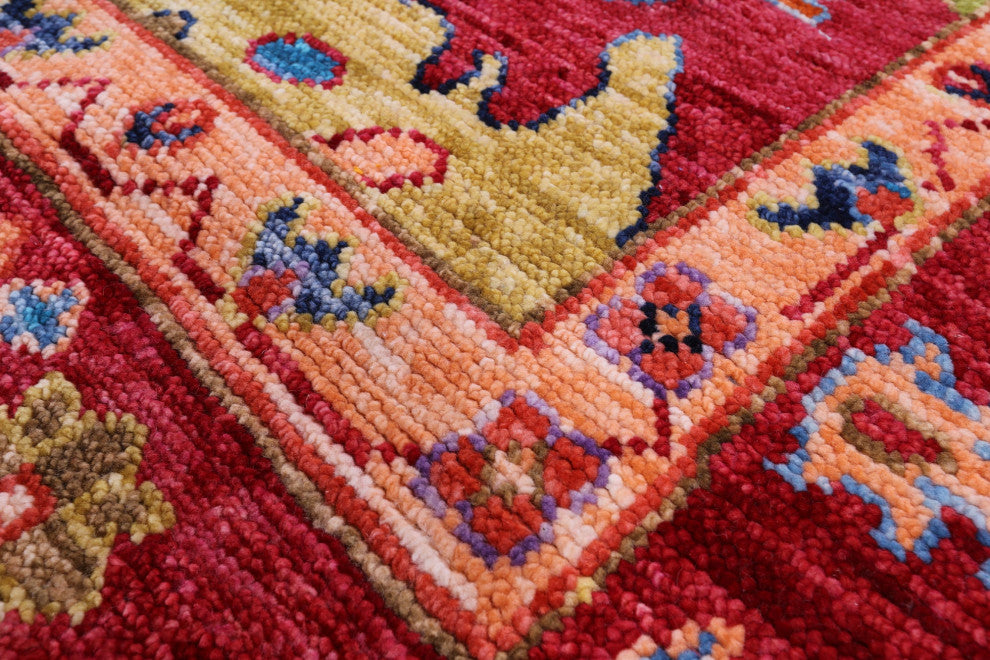 8' 2" X 9' 11" Handmade Turkish Oushak Wool Rug - Q13543