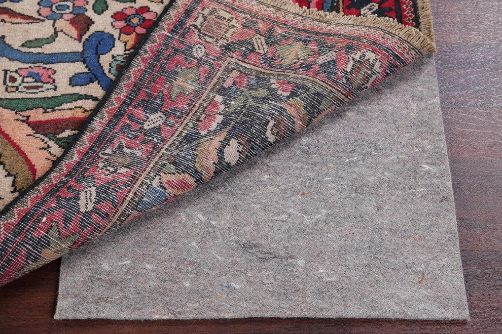 Consigned, Persian Handmade Antique Bakhtiari Oriental Rug, Beige, 7'5"X4'6"