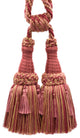 Wine, Camel Gold, Crimson / Double Tassel Tieback / 6" Tassel,30" Spread / Color