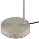 Table Lamp, Silver, Glass, Modern, Mid Century Kitchen Cafe Bistro Hospitality