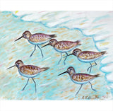 Betsy Drake Sandpipers Outdoor Wall Hanging 24x30