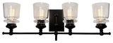 Castara 4 Light Wall Light, Black AC11594BK