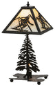 22H Alpine W/Lighted Base Table Lamp