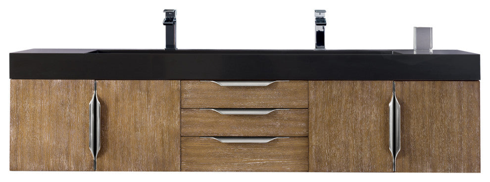 Mercer Island 72" Double Vanity, Latte Oak