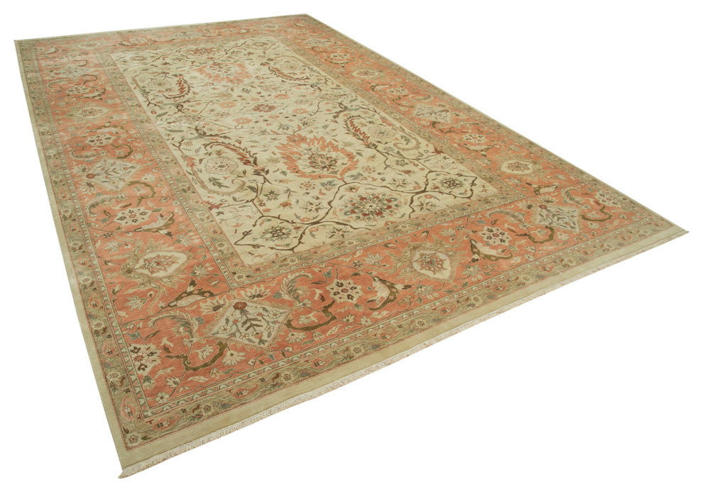 Rug N Carpet - Hand-Knotted Oriental 11' 10" x 18' Large Oushak Area Rug