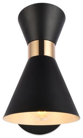 Harriet 5" Black Wall Sconce