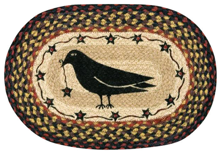 MCrow and Star Printed Oval Sample 10"x15"