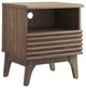 Modway Render Modern Particleboard Wood Nightstand - Walnut Finish